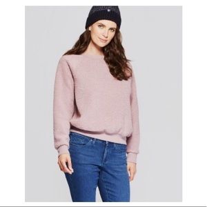Pink Sherpa Pullover